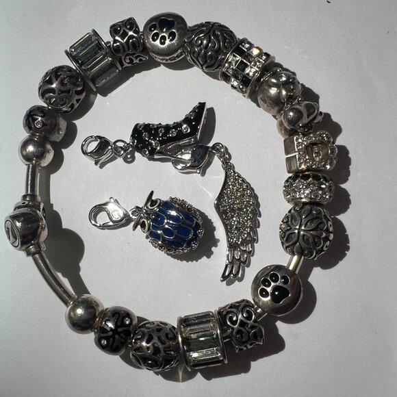 Authentic Swarovski Never Worn Pandora Charm Bracelet - Picture 12 of 15
